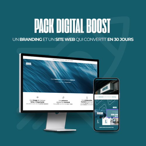 site web + logo + identité visuelle + résultats en ligne
vendre plus