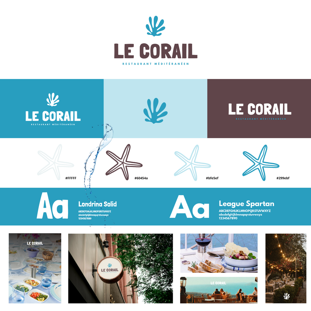 moodboard logo, palette de couleurs, typographie, image de marque